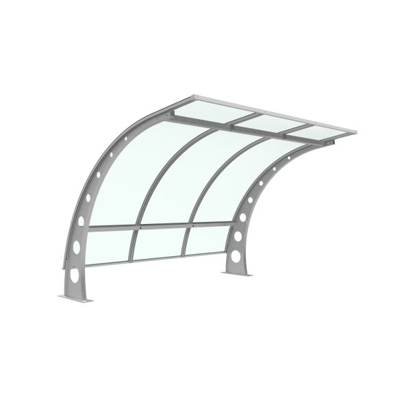 LUGANO – Pensilina per bici urbana in plexiglass