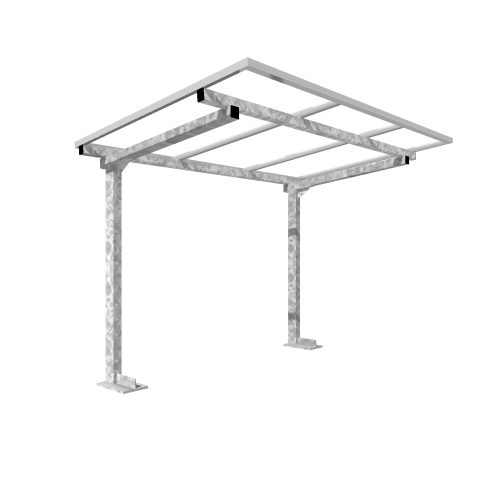 GOTTARDO - Copertura piana a sbalzo per biciclette e moto