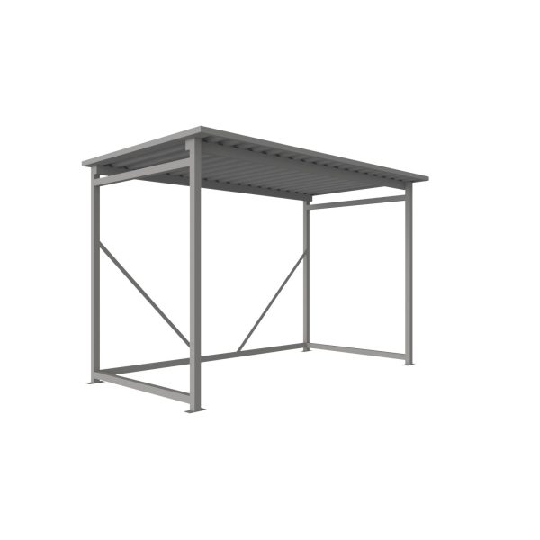 ECOBOX – Pensilina piana per biciclette e moto